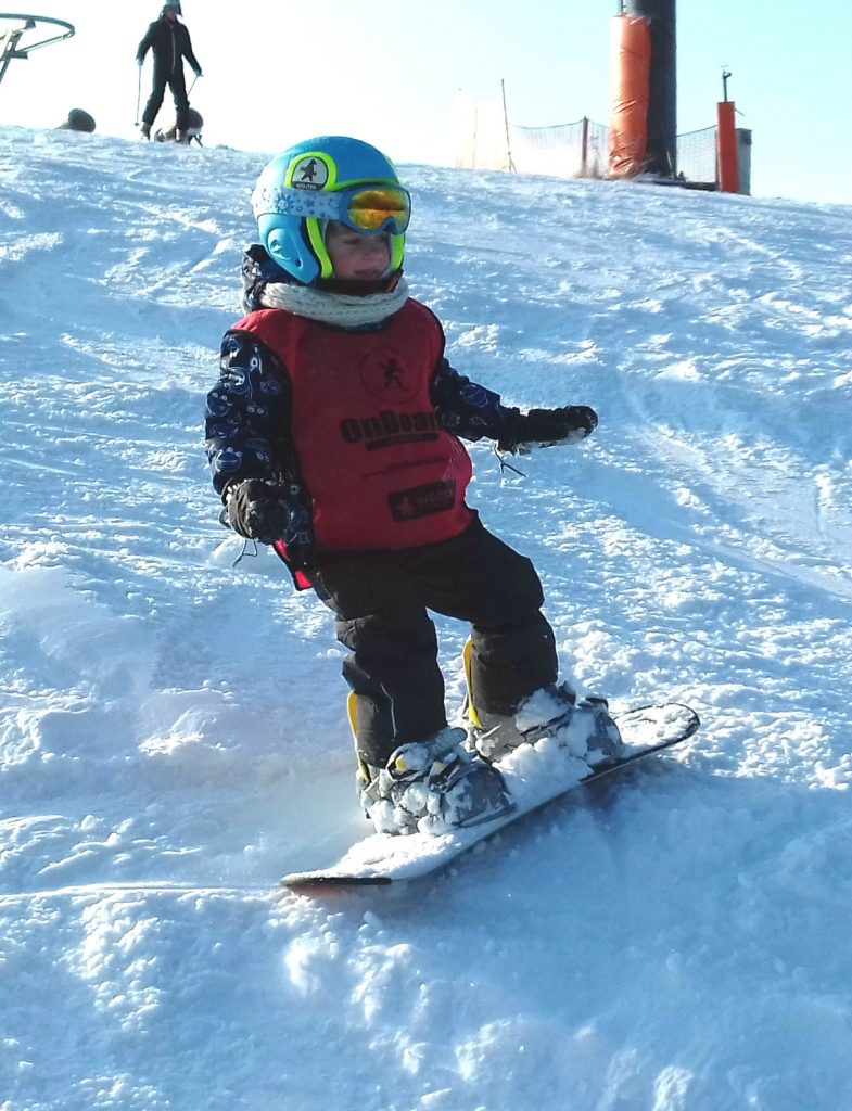 wojtek na snowboardzie